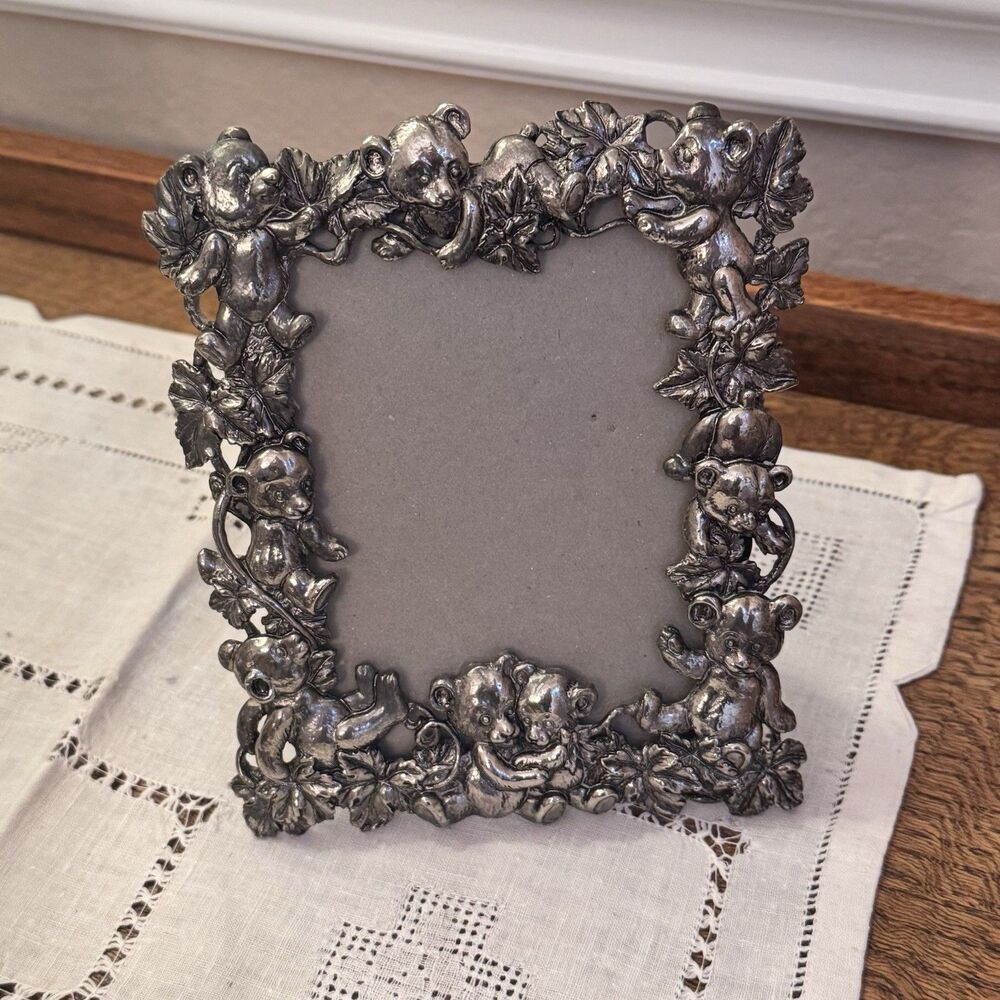 Vintage Arthur Court 1996 Teddy Bear Frame~Baby Nursery Bear Collector 5" x 6"